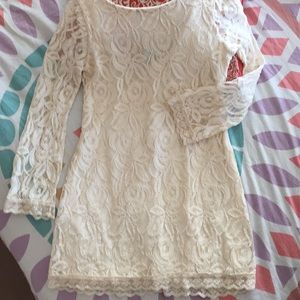 Ivory lace dress